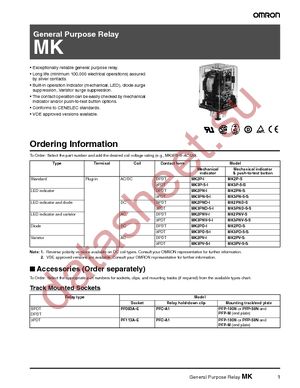 MK3P5-S-DC110 datasheet  